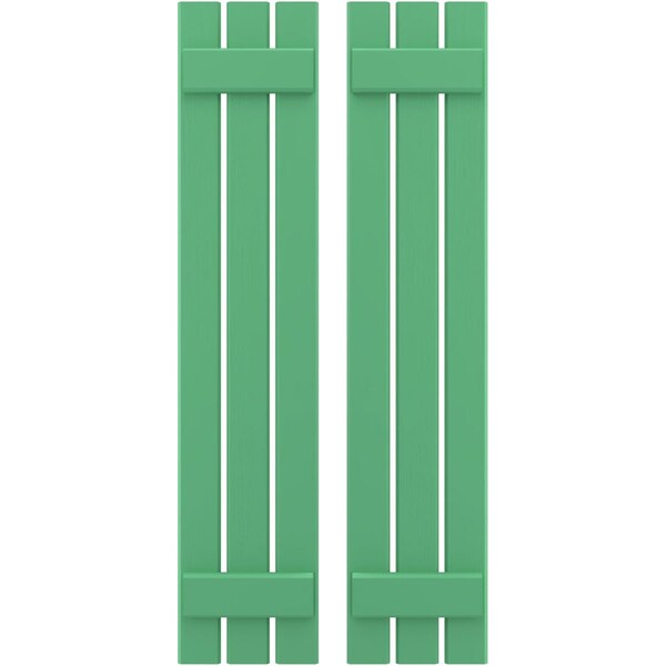 Ekena Millwork Americraft 3-Board, 2 Batten Exterior Real Wood Spaced Board-n-Batten Shutters, ARW101SB311X77LPH, PR ARW101SB311X77LPH - main